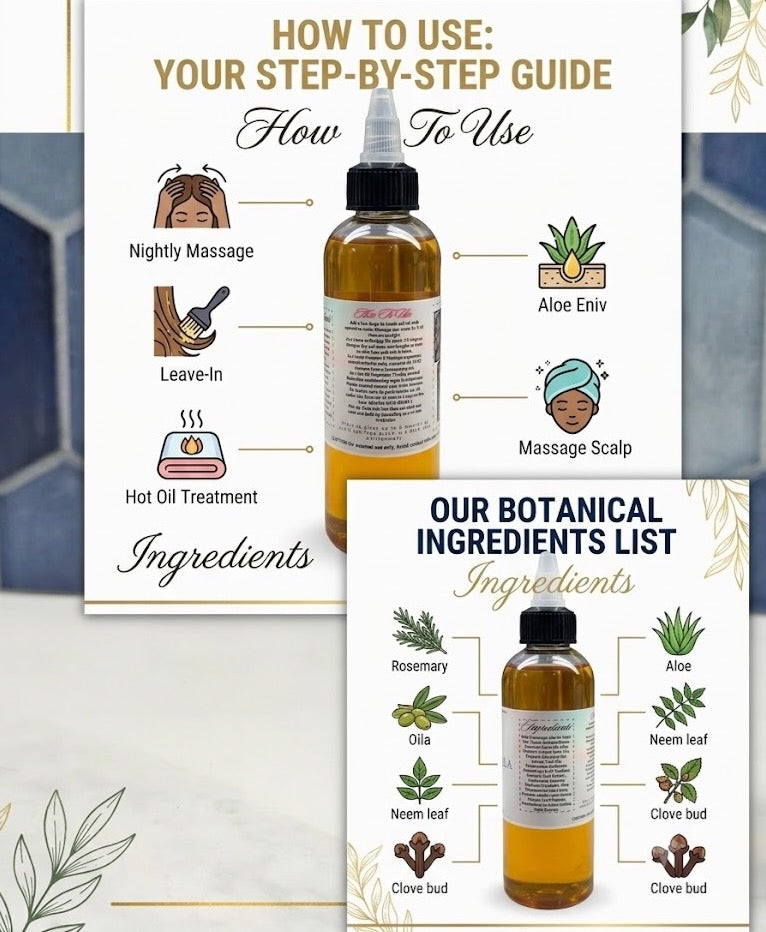 4 Oz – Hair & Scalp Treatment Oil